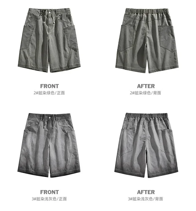 Men's Retro Denim Shorts Detail