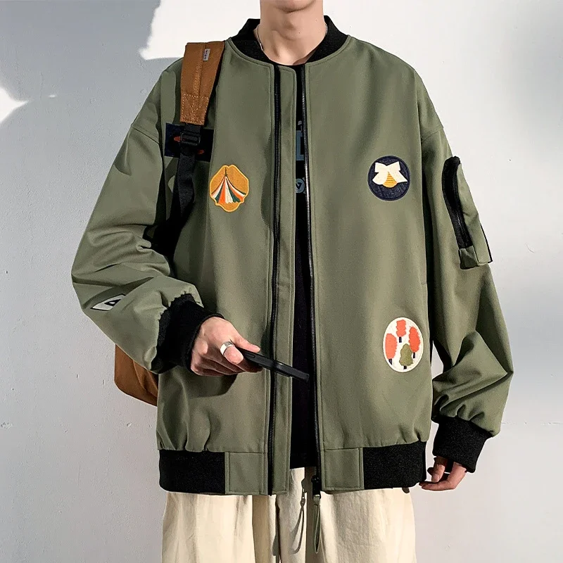 2025 Men's Autumn Stand-collar Flight Jacket