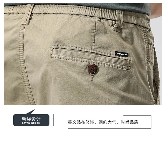 Men's Summer American Cargo Shorts Detail