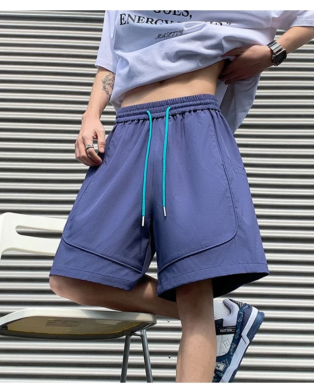 Men's Summer Ice Silk Outdoor Shorts Detail