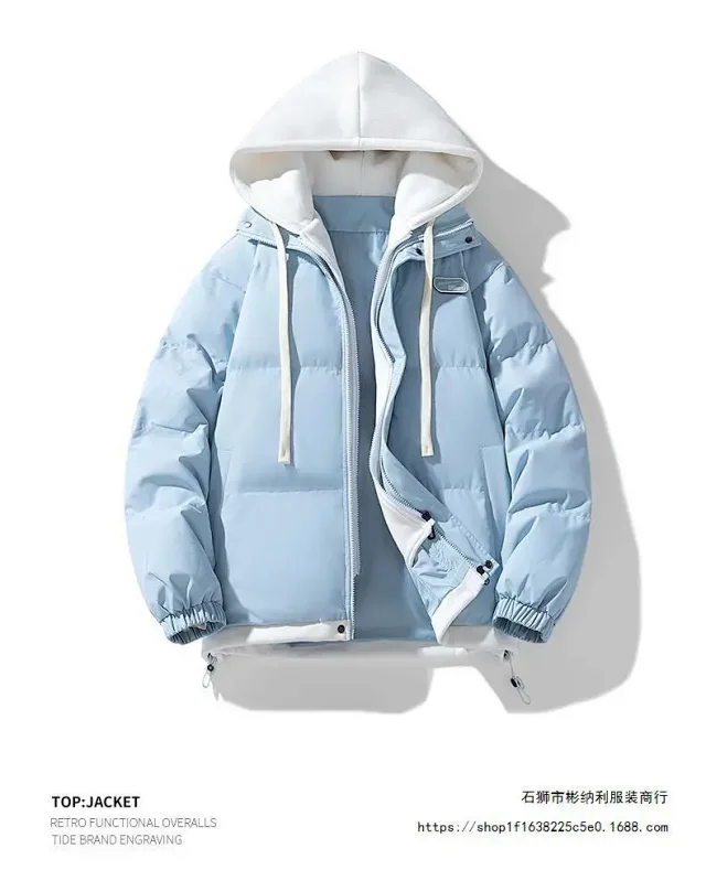 2025 FW Ins Hot Men's Puffer Jacket (Fake 2-in-1 Couple Style) Detail
