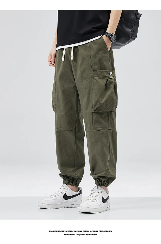 Men's Vintage Utility Cargo Pants Detail