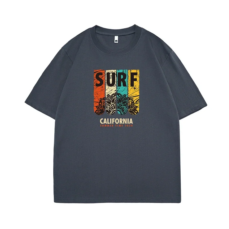 Men's Summer T-shirt: Vintage, Heavyweight, Drop - Shoulder