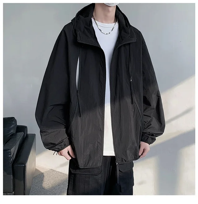 NASA Men's Zip Hooded Sun Jacket Detail