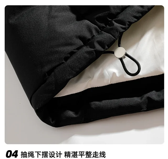 Unisex Three-Stripe Winter Puffer Detail