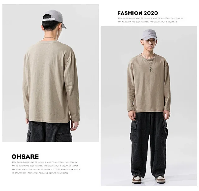 Men's Long-sleeve T-shirts (Couple Style) Detail