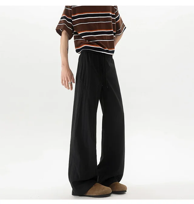 Trendy Men's Summer Ice Silk Pants Detail