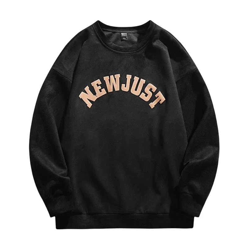 2025 Men's New Round - Neck Suede Pullover