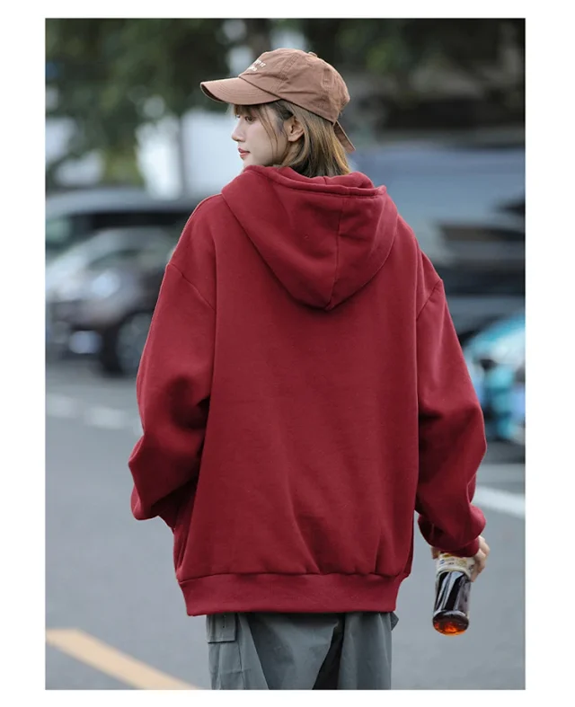 Unisex Winter Fleece Hoodie Detail