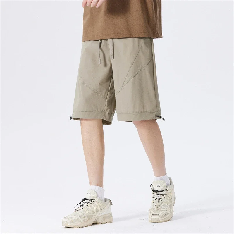 2025 Summer Men's Ice Silk Quick - Dry Shorts