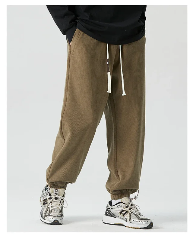 Men's Cotton Corduroy Casual Sweatpants Detail