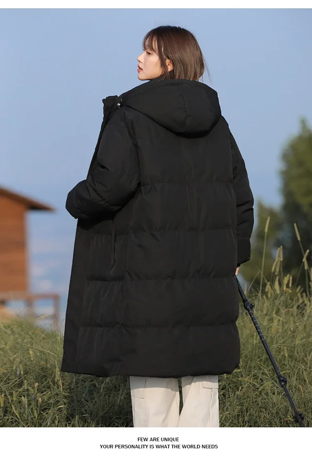 Men's Thick Warm Hooded Cotton Padded Coat Detail