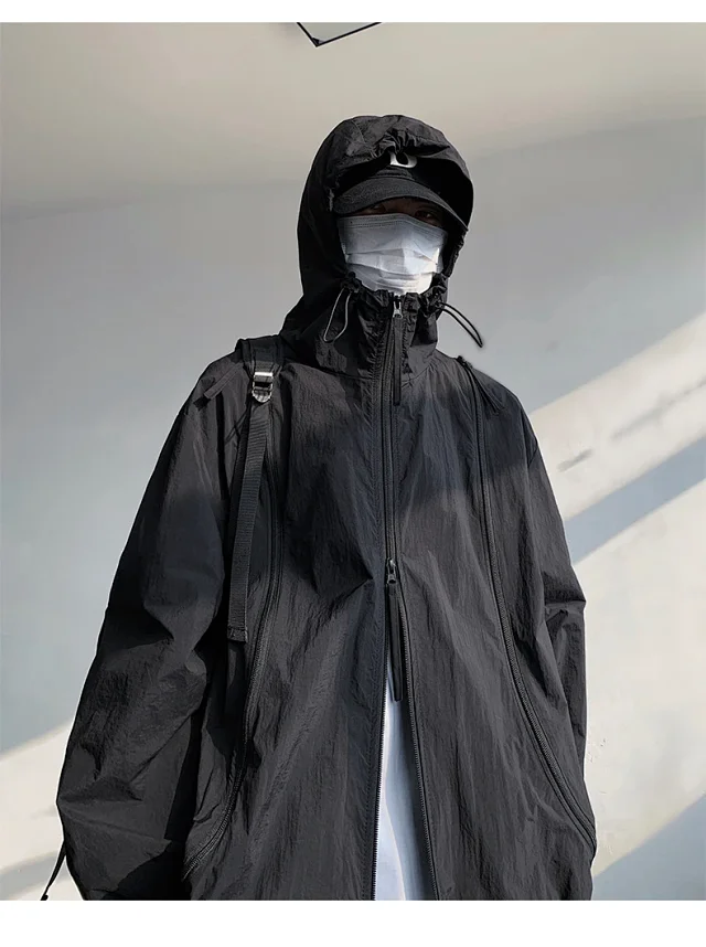 NASA Men's Zip Hooded Sun Jacket Detail