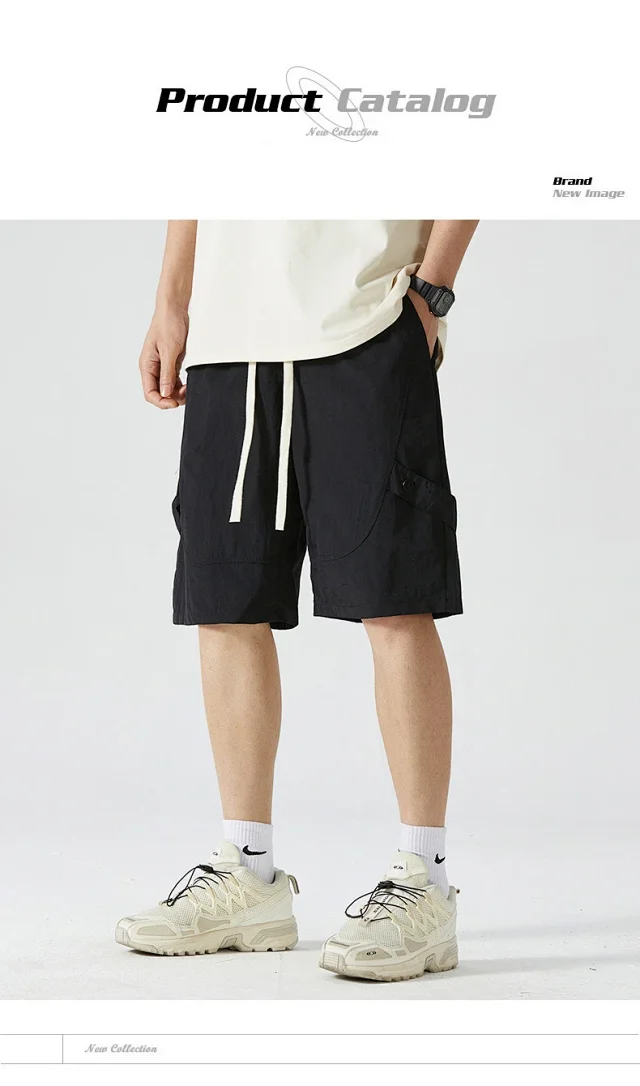 Japanese Mens Summer Work Shorts Detail