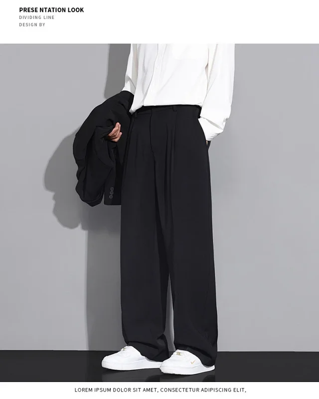 Men's Summer Ice Silk Cropped Trousers Detail