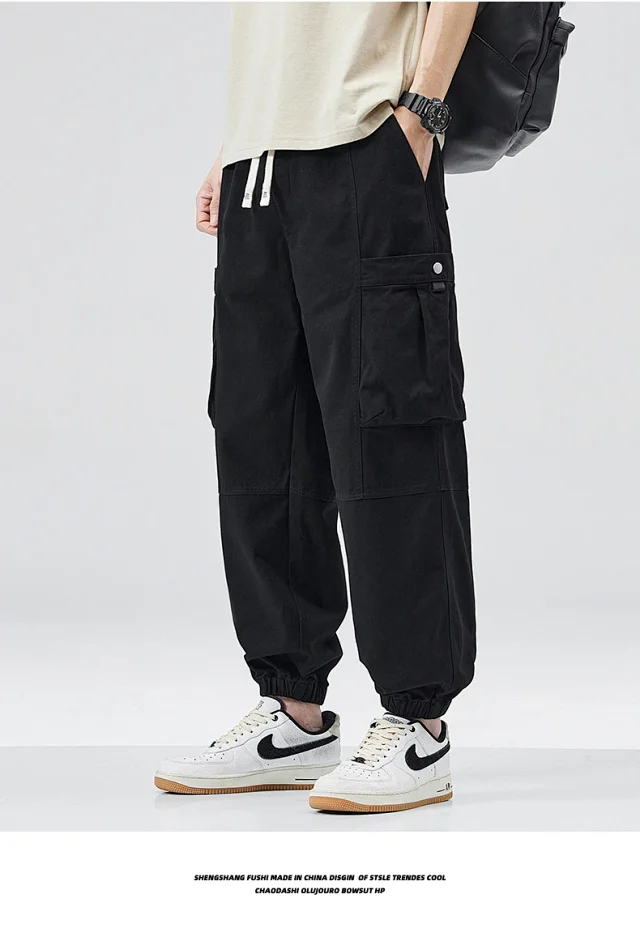 Men's Vintage Utility Cargo Pants Detail