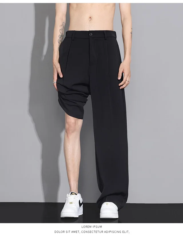 Men's Summer Ice Silk Cropped Trousers Detail