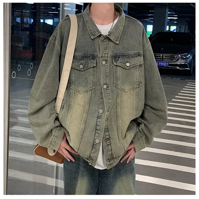 Vintage Men's Denim Jacket Detail