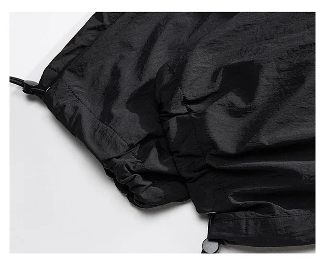 Autumn Men's Parachute Cargo Pants Detail