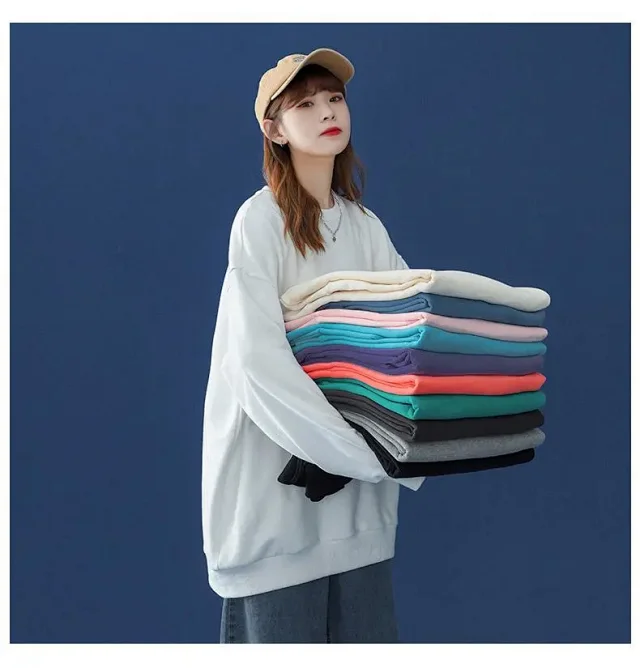 Unisex Fleece Oversized Sweatshirt Wholesale Detail