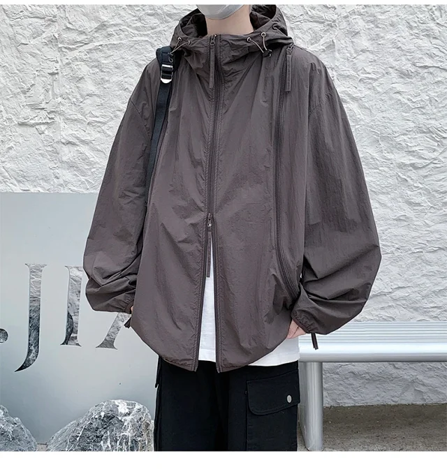 NASA Men's Zip Hooded Sun Jacket Detail
