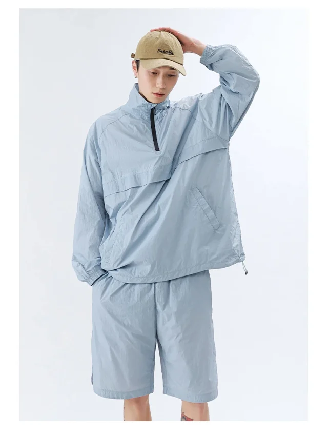 Men's Summer Ice Silk 2-Piece Set (UPF50+) Detail