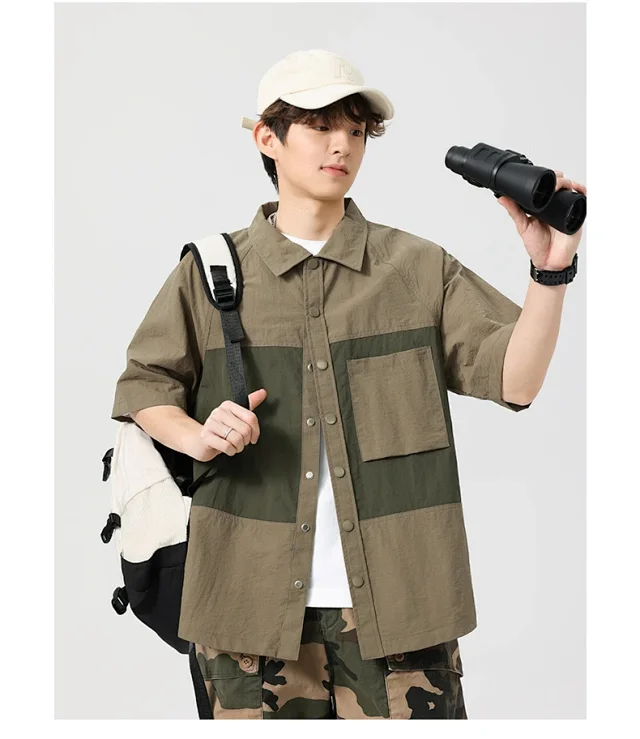2025 Summer Men's Thin Shirt Detail