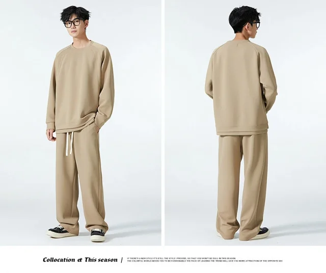 Autumn Men's Trendy Sportswear Set Detail