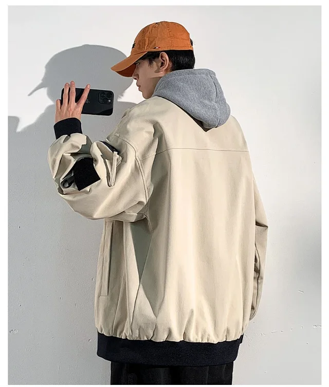 2025 Men's Autumn Stand-collar Flight Jacket Detail