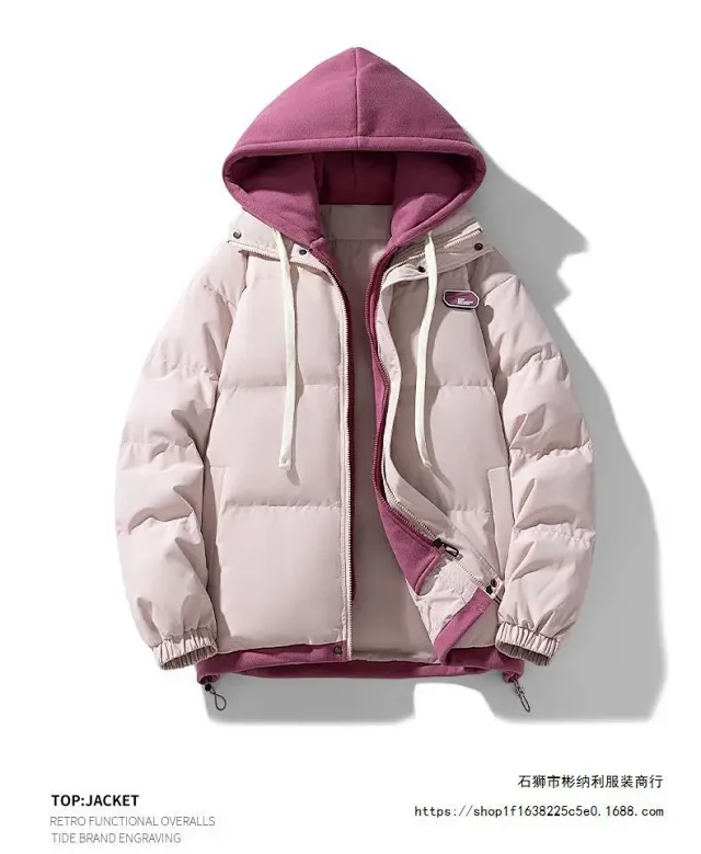 2025 FW Ins Hot Men's Puffer Jacket (Fake 2-in-1 Couple Style) Detail