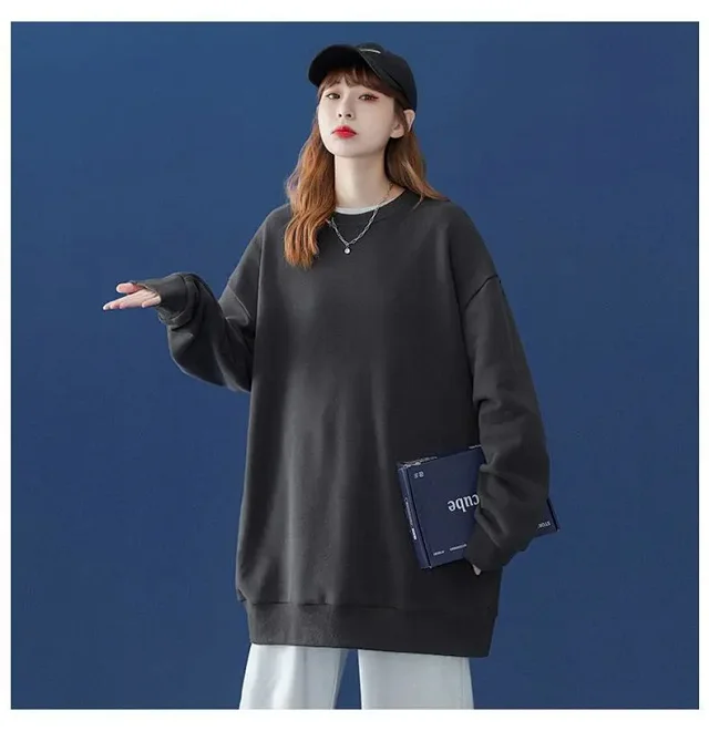 Unisex Fleece Oversized Sweatshirt Wholesale Detail