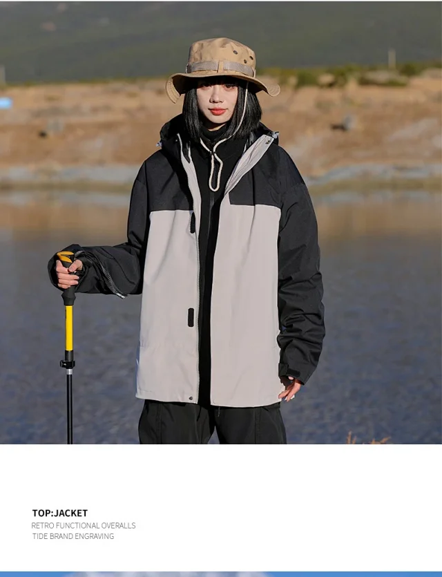 Outdoor Waterproof Hooded Jackets Detail