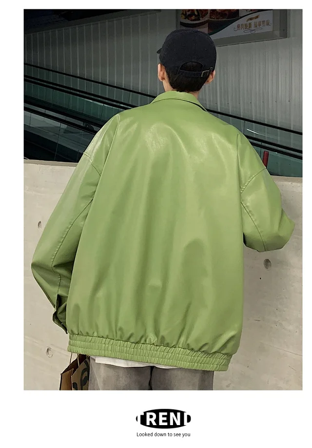 Unisex PU Motorcycle Jacket Detail