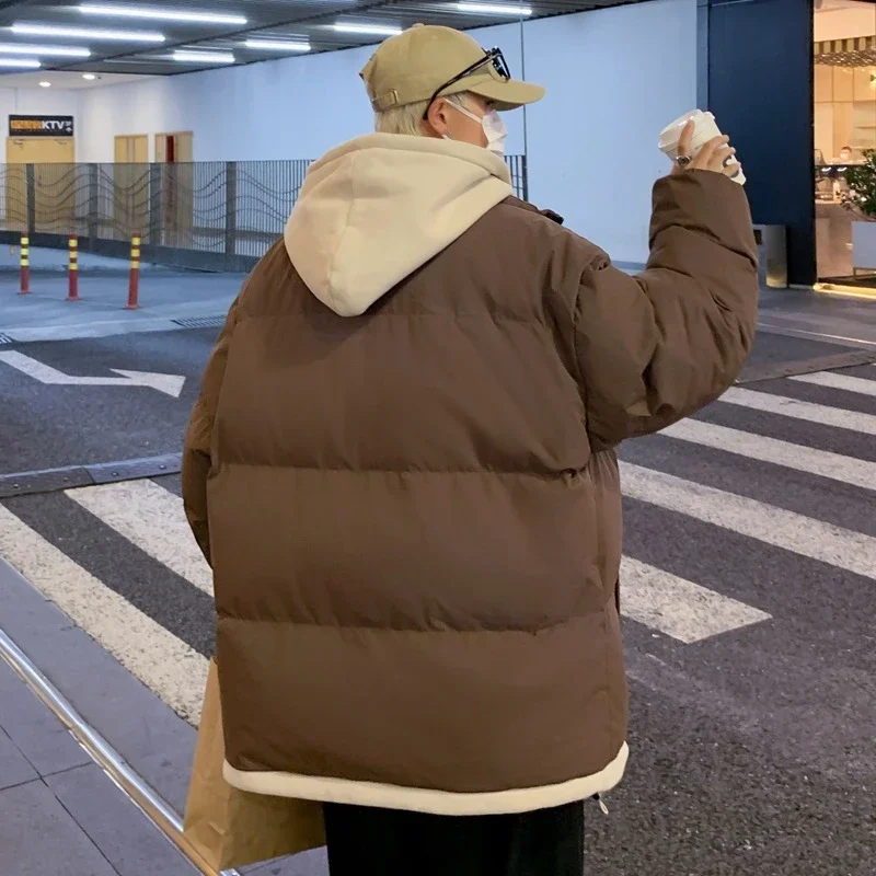 2025 Winter Men's Hooded Cotton Coat