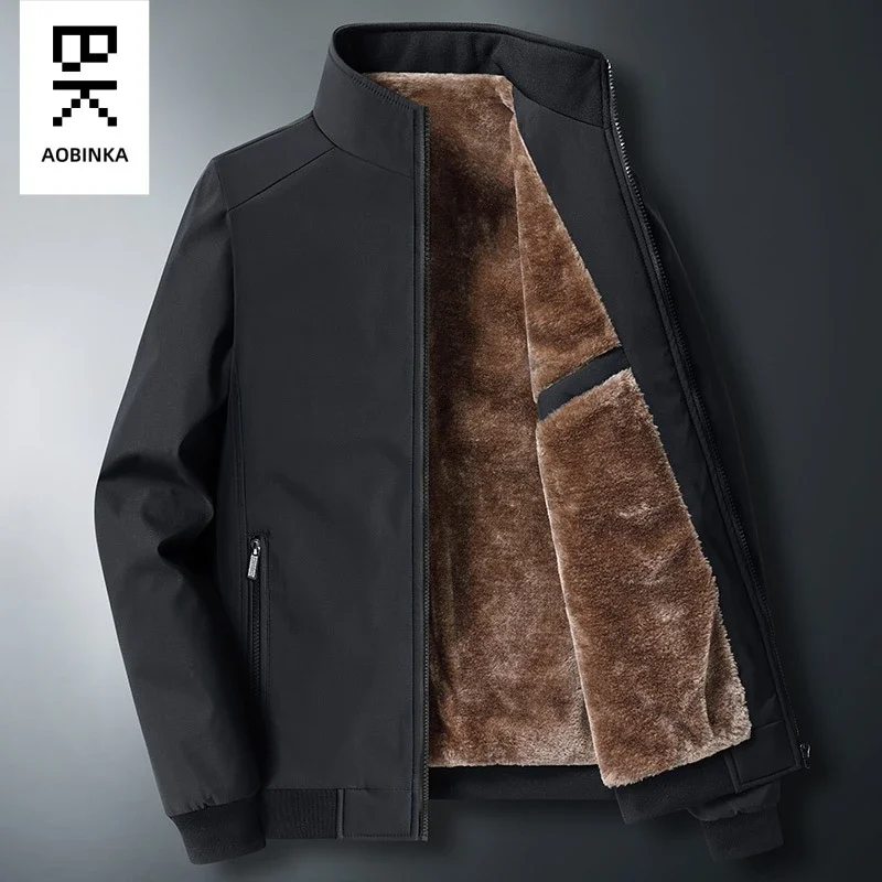 2025 Men's Fleece-lined Collar Jacket