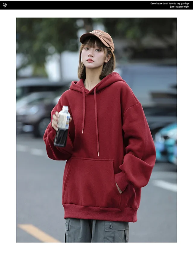 Unisex Winter Fleece Hoodie Detail