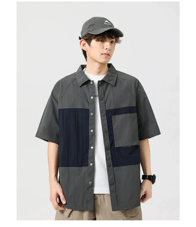 2025 Summer Men's Thin Shirt Detail