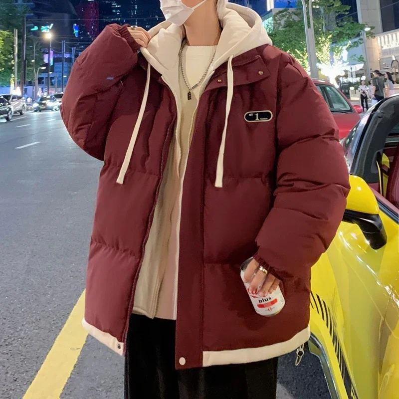 2025 Winter Men's Hooded Cotton Coat