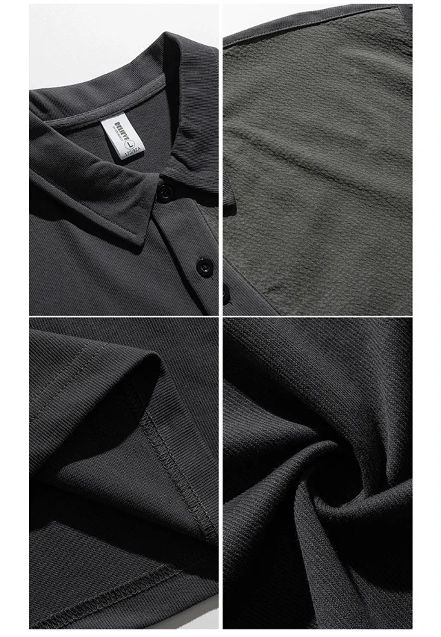 2025 Summer Men's Polo Shirt - Retro Colorblock Detail