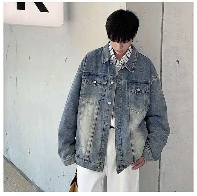 Vintage Men's Denim Jacket Detail
