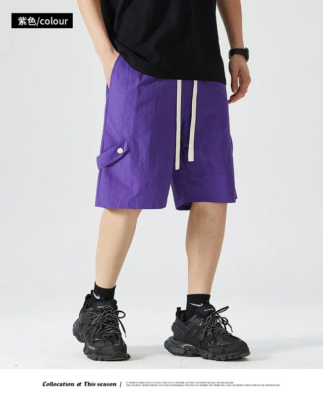 Japanese Mens Summer Work Shorts Detail