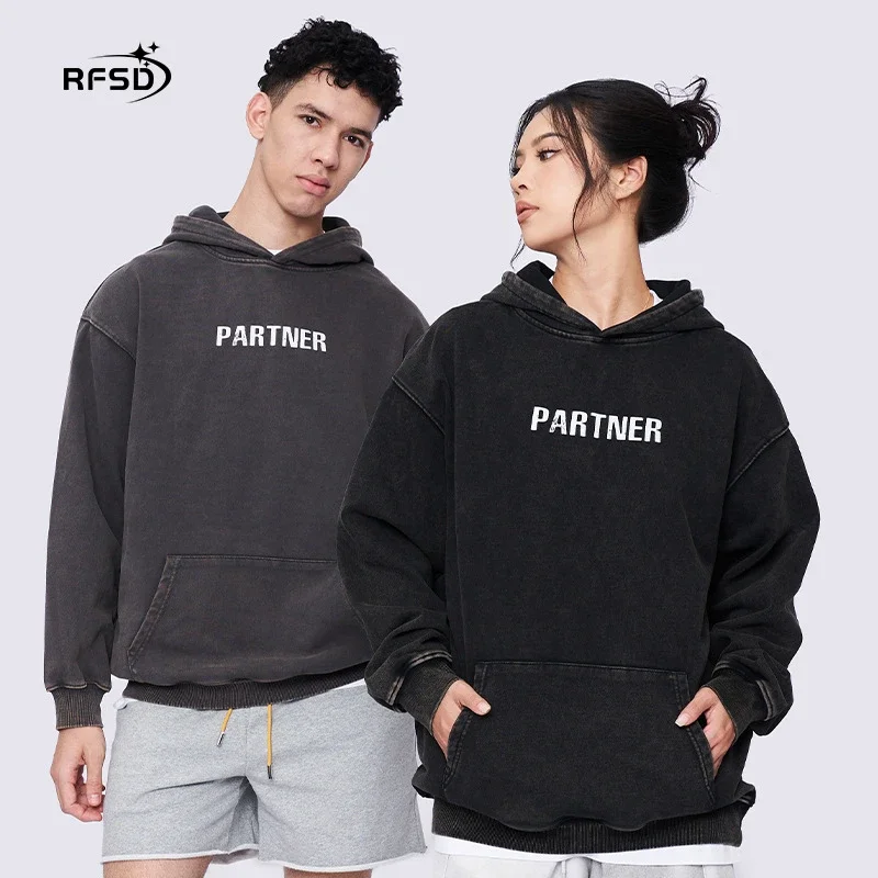 FSDR Men's 2025 A/W Loose Waxed Hoodie
