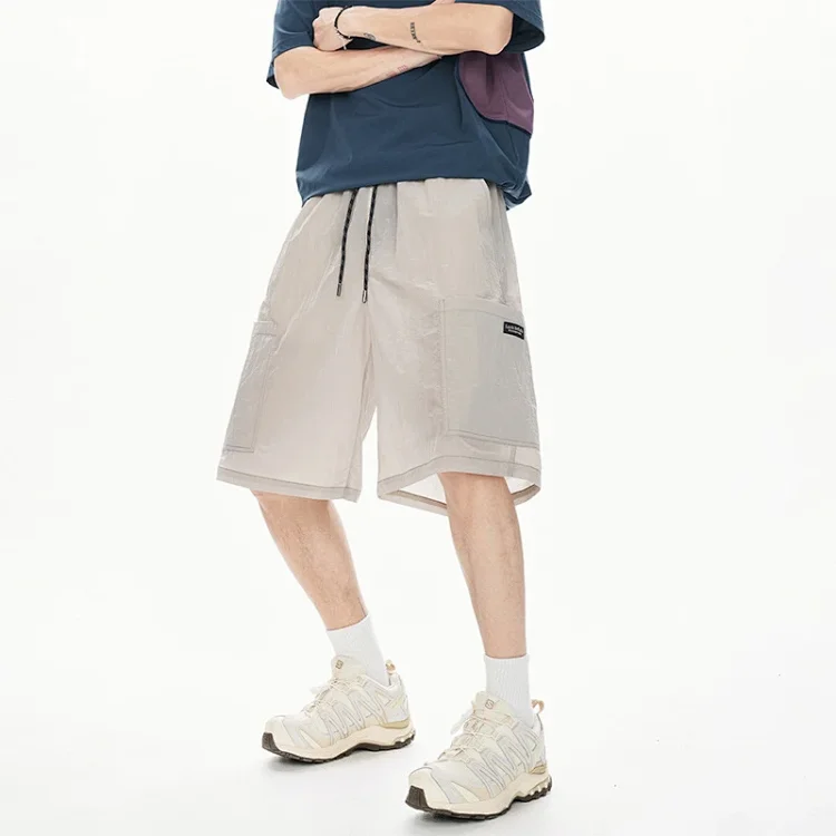 Men's Loose Straight Ice Silk Shorts