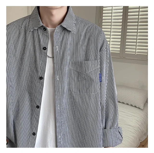 NASA Retro Striped Long-Sleeve Shirt Detail