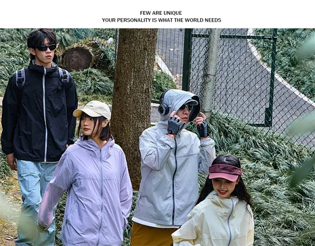 Unisex Summer UV Protection Skin Coats Detail