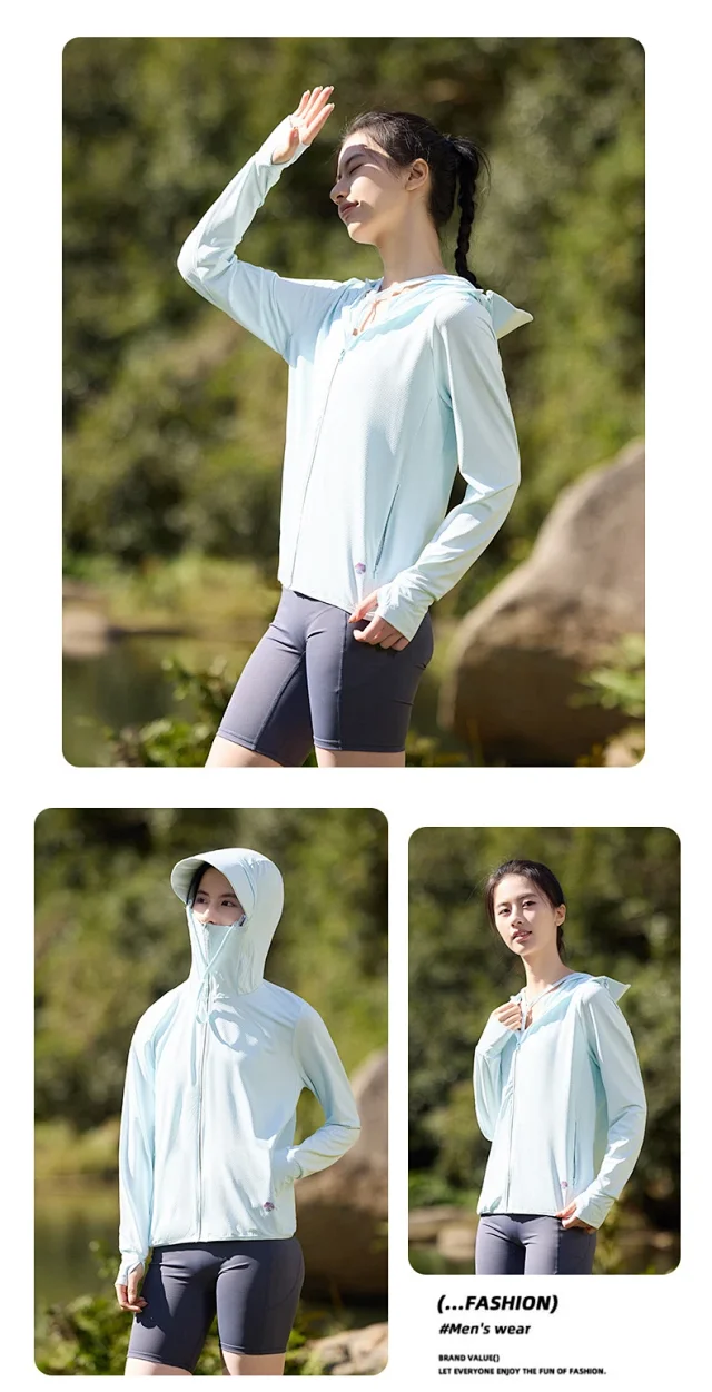 Men's Summer Ice Silk Sun Protective Jacket Detail
