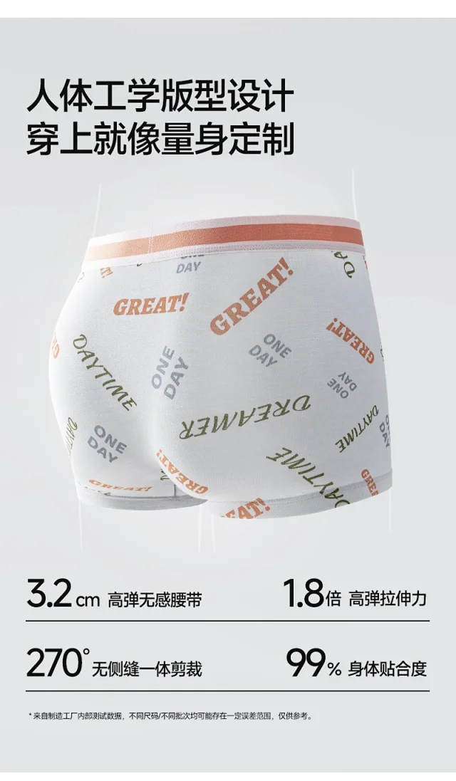 Men's Modal Boxers: Antibacterial, Sports Detail