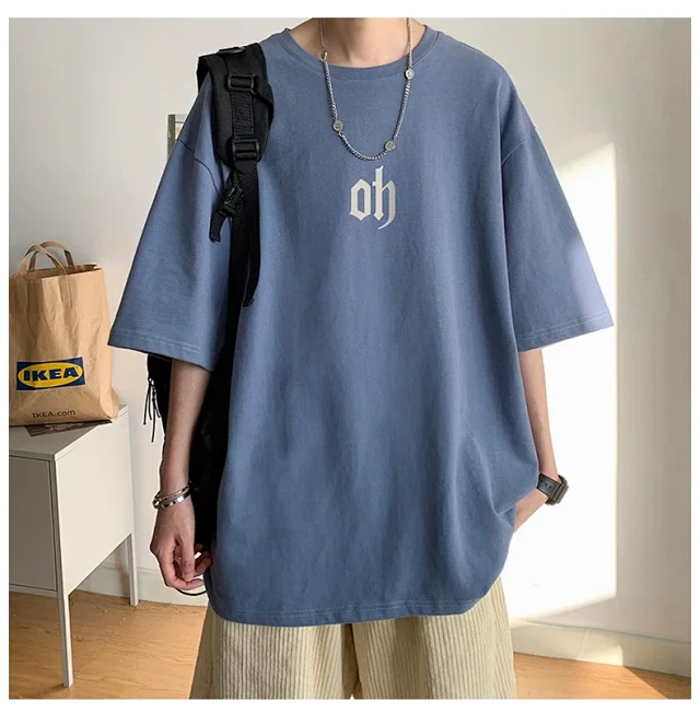 Hong Kong Style Ins  Loose Short Sleeve T-shirt Detail