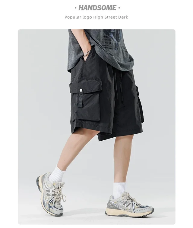 Summer New 5-Point Japanese Work Shorts Detail