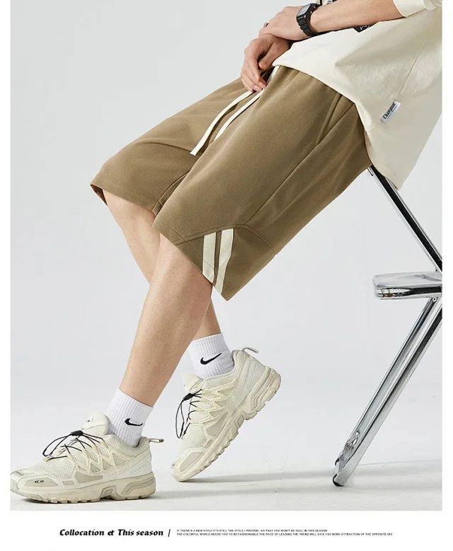 Men's Summer Ice Silk Beach Shorts Detail
